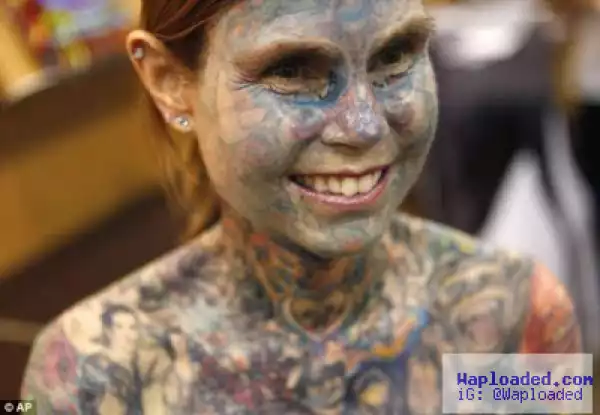 Guinness Book Of Record: Meet Julia Gnuse. The Most Tattooed Woman In The World - See Photos